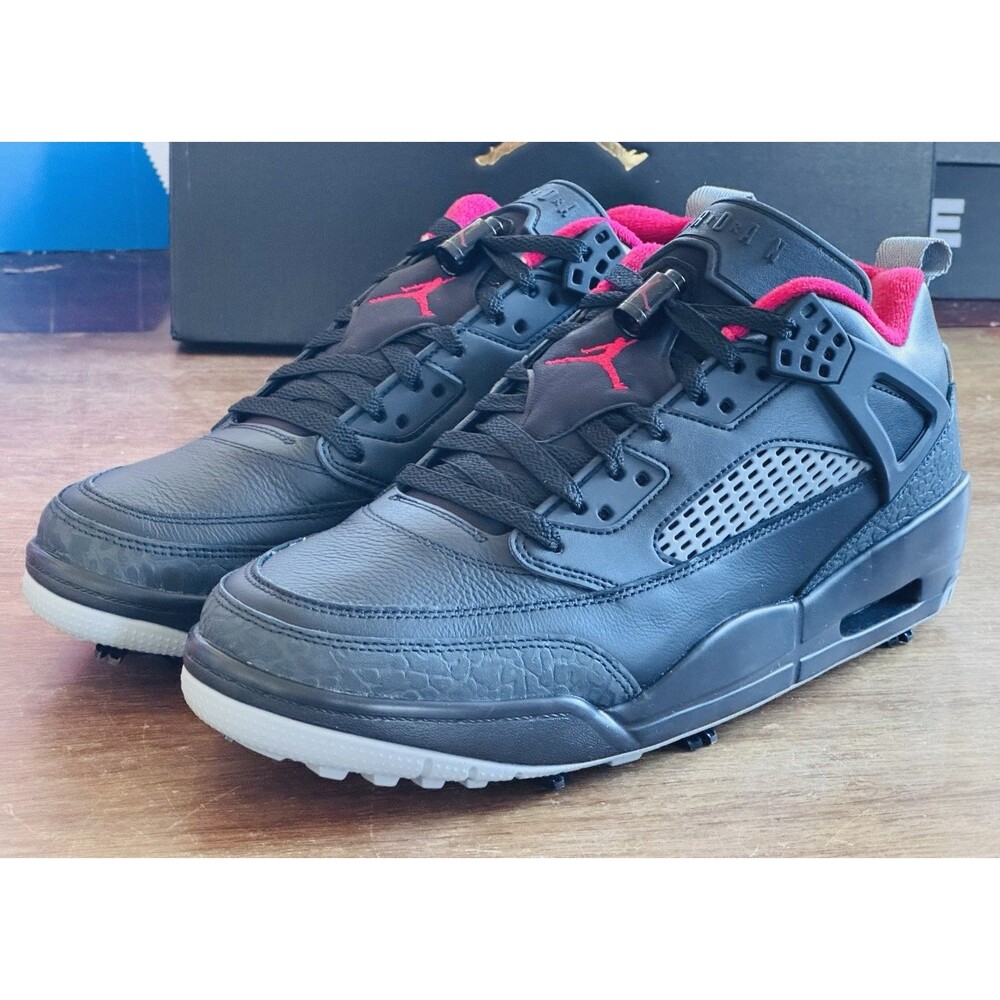 Men’s Size 10 Jordan Spizike G Golf Black Varsity Red Stealth HQ4365-002 NIB